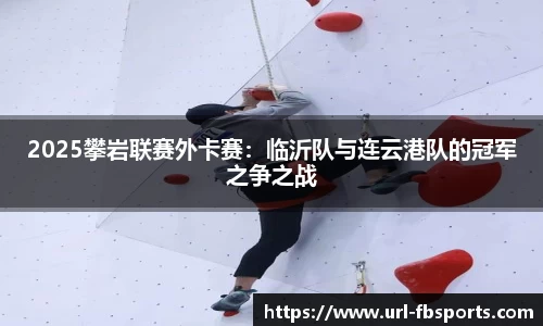 2025攀岩联赛外卡赛：临沂队与连云港队的冠军之争之战